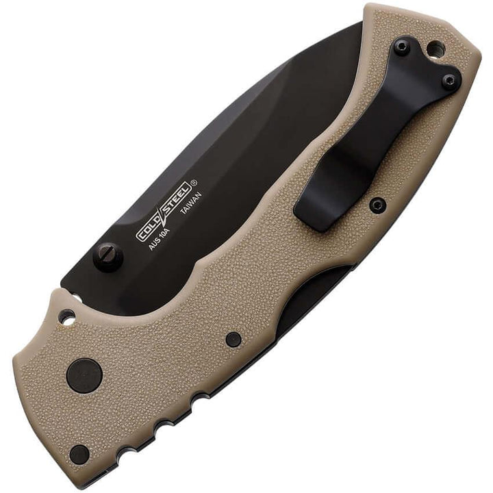 Cold Steel 4-Max Scout Lockback Desert Tan Griv-Ex Black AUS10A - Knives.mx
