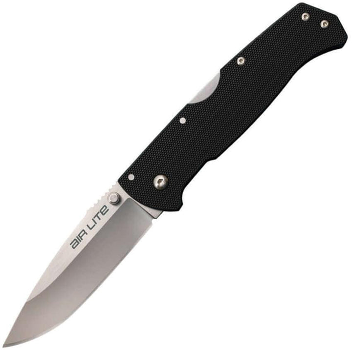 Cold Steel Air Lite Lockback Black G10 Satin Drop Point AUS-10A - Knives.mx