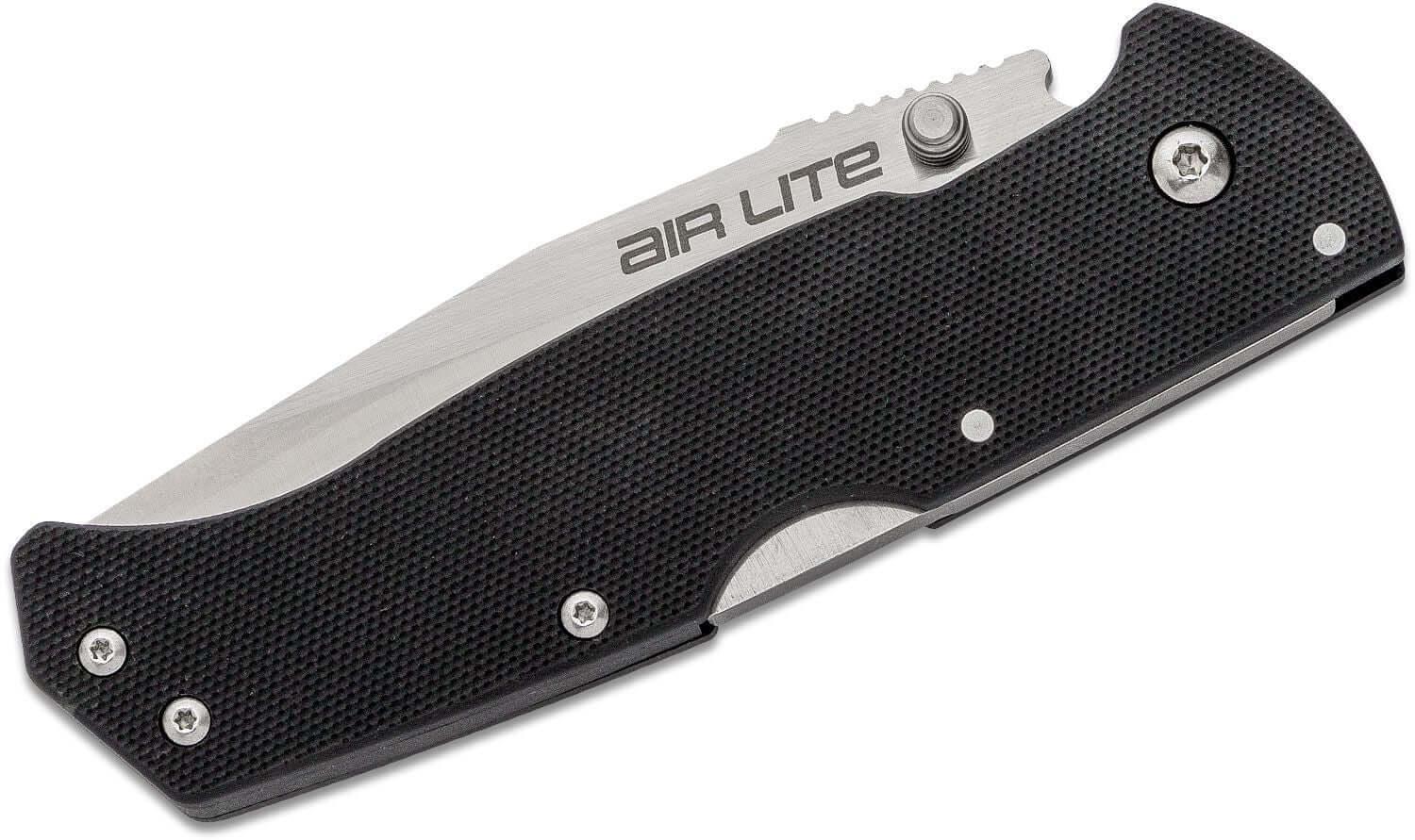Cold Steel Air Lite Lockback Black G10 Satin Tanto AUS-10A - Knives.mx