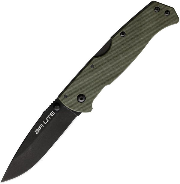 Cold Steel Air Lite Lockback OD Green G10 Black AUS-10A - Knives.mx