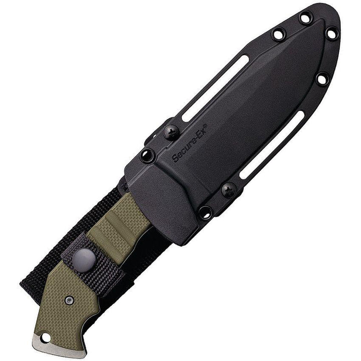 Cold Steel AK-47 Field Knife OD Green Finger Grooved G10 Stonewash CPM-3V - Knives.mx