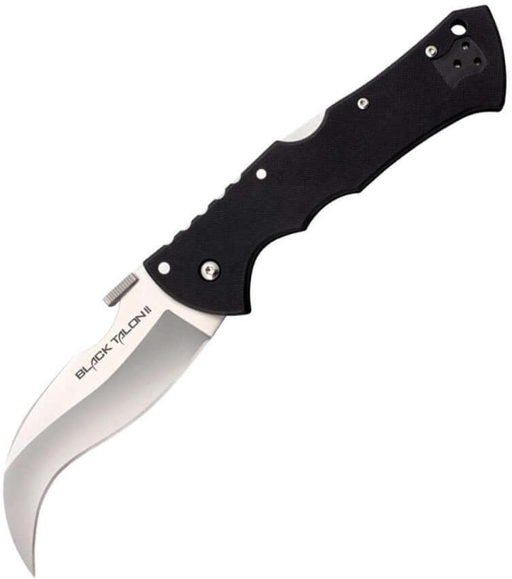 Cold Steel Black Talon II Lockback Black G10 Plain Satin S35VN - Knives.mx