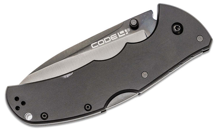 Cold Steel Code 4 Lockback Spear Point Black Aluminum S35VN - Knives.mx