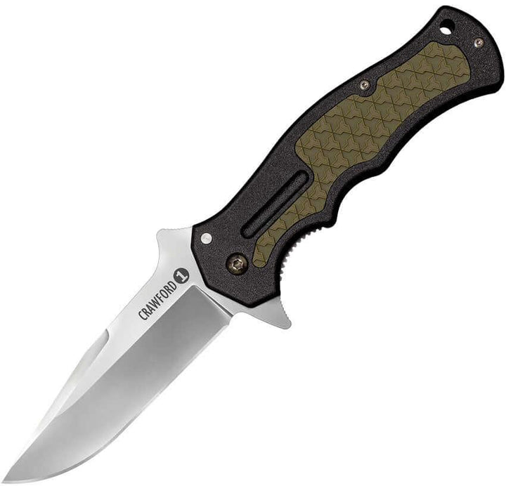 Cold Steel Crawford Model 1 Linerlock Black & Green Zy-Ex 4034 Stainless - Knives.mx