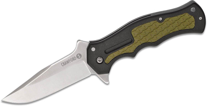 Cold Steel Crawford Model 1 Linerlock Black & Green Zy-Ex 4034 Stainless - Knives.mx