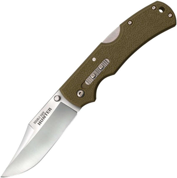 Cold Steel Double Safe Hunter Lockback OD Green GFN Satin 8Cr13MoV - Knives.mx