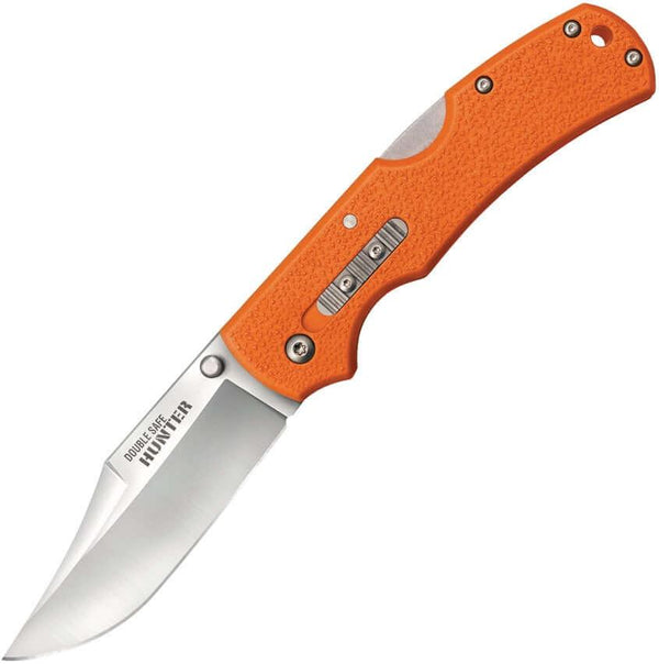 Cold Steel Double Safe Hunter Lockback Orange GFN Satin 8Cr13MoV - Knives.mx