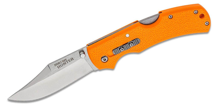 Cold Steel Double Safe Hunter Lockback Orange GFN Satin 8Cr13MoV - Knives.mx