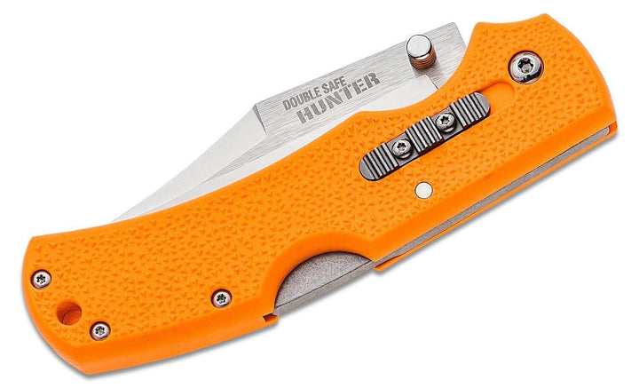 Cold Steel Double Safe Hunter Lockback Orange GFN Satin 8Cr13MoV - Knives.mx