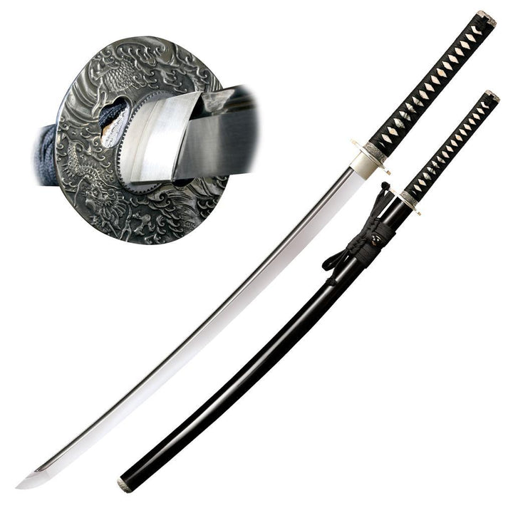 Cold Steel Emperor Katana Genuine Rayskin Handle w Black Cord Wrap 1060HC - Knives.mx