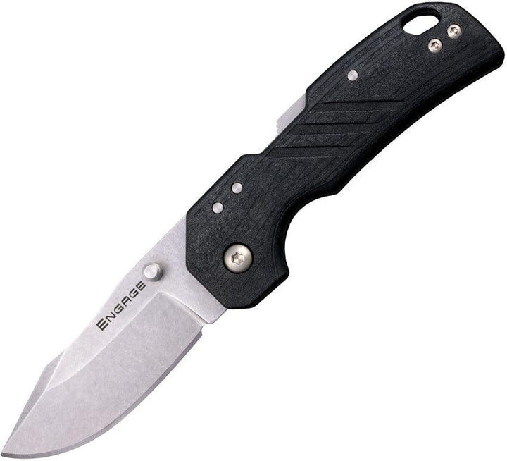 Cold Steel Engage Atlas Lock Black GFN Stonewash Clip Point 4116 Stainless - Knives.mx