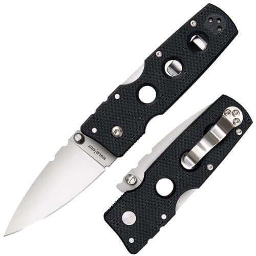 Cold Steel Hold Out 3" Black G10 Plain Satin S35VN - Knives.mx