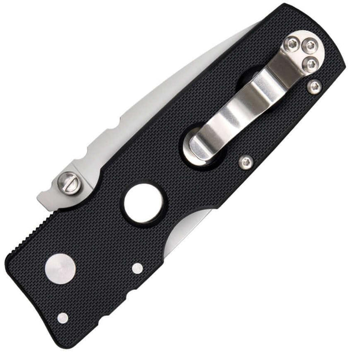 Cold Steel Hold Out 3" Black G10 Serrated Satin S35VN - Knives.mx