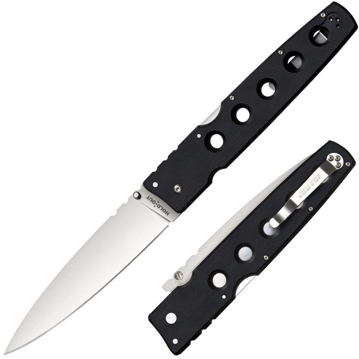 Cold Steel Hold Out 6" Black G10 Plain Satin S35VN - Knives.mx