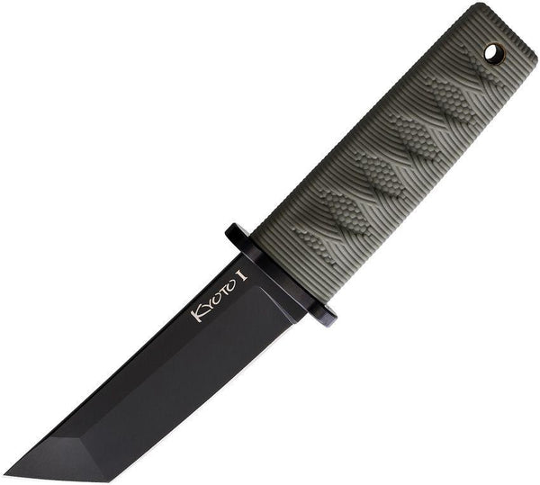 Cold Steel Kyoto I Fixed Blade OD Green Kray-Ex Tanto Black 8Cr13MoV - Knives.mx