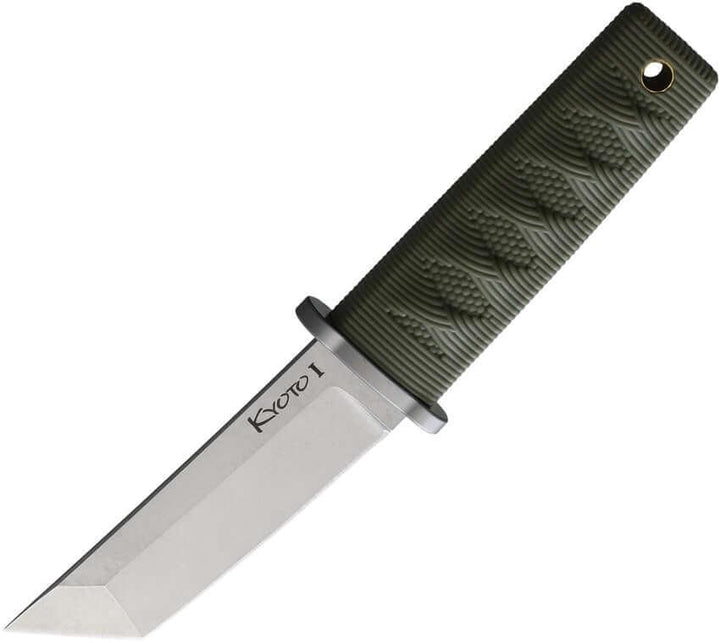 Cold Steel Kyoto I Fixed Blade OD Green Kray-Ex Tanto Satin 8Cr13MoV - Knives.mx