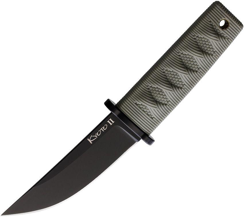 Cold Steel Kyoto II Fixed Blade OD Green Kray-Ex Drop Point Black 8Cr13MoV - Knives.mx