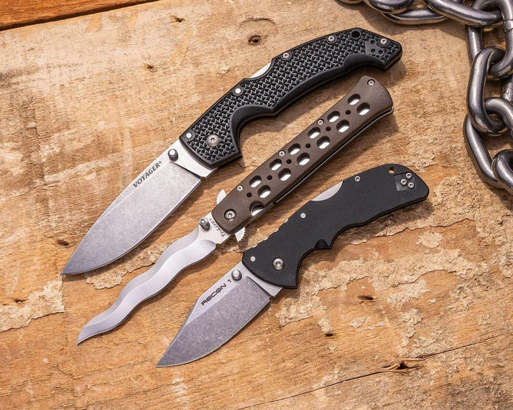 Cold Steel Large Drop Point Voyager Drop Point AUS-10A - Knives.mx
