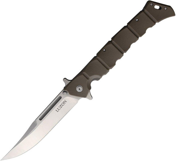 Cold Steel Large Luzon Linerlock Dark Earth GRN Satin 8Cr13MoV - Knives.mx