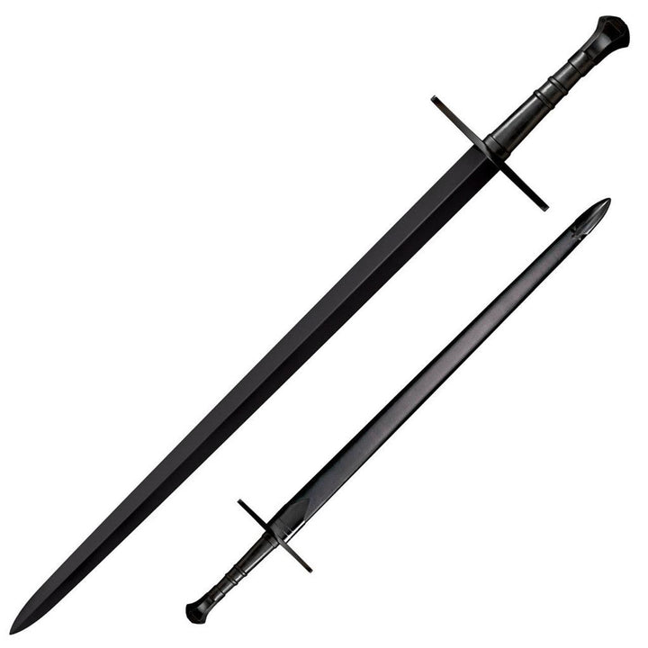 Cold Steel MAA Hand-and-a-Half Sword Black 1055HC - Knives.mx