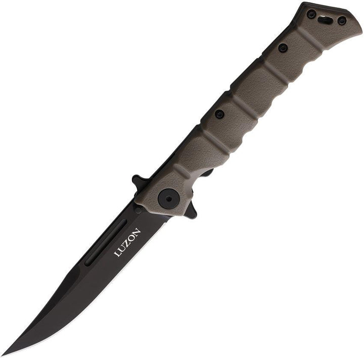 Cold Steel Medium Luzon Linerlock Dark Earth GFN Black 8Cr13MoV - Knives.mx