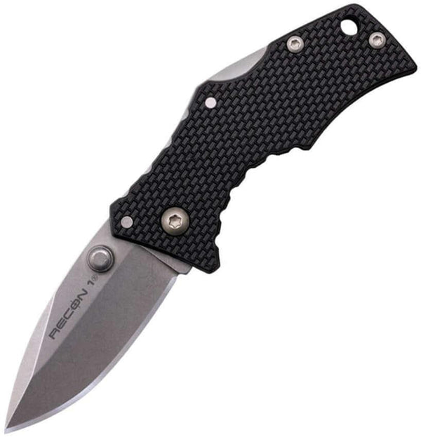 Cold Steel Micro Recon 1 Lockback Black G10 Stonewashed Spear 4034 - Knives.mx
