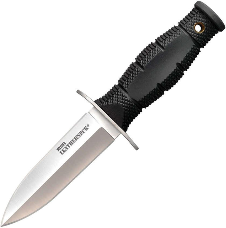 Cold Steel Mini Leatherneck Black Kray-Ex handle Double Edge 8Cr13MoV - Knives.mx