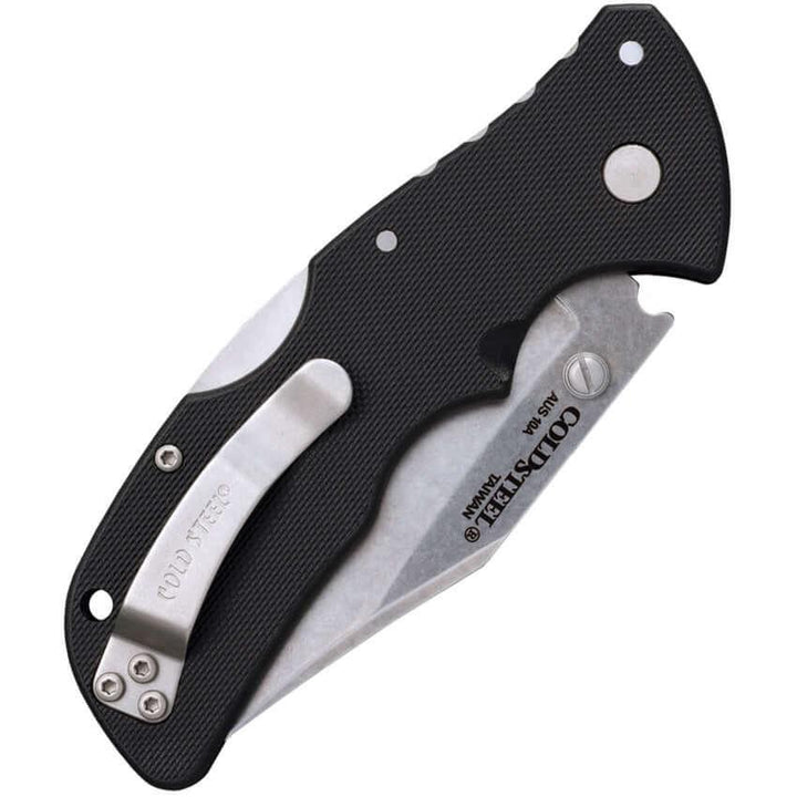Cold Steel Mini Recon 1 Lockback Black GRN Stonewash Clip AUS-10A - Knives.mx