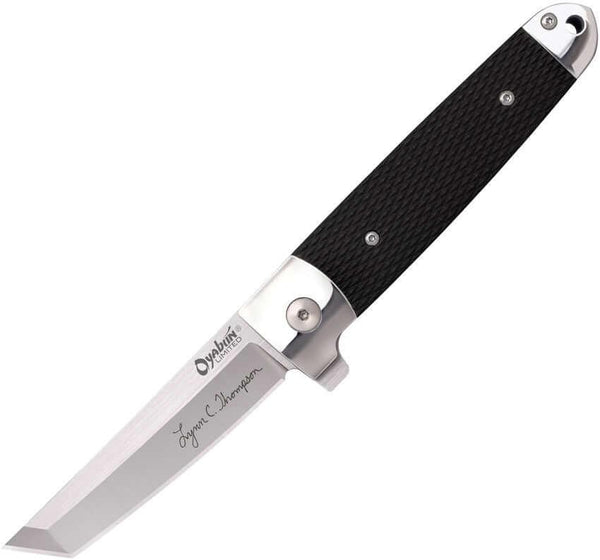 Cold Steel Oyabun Limited Edition Linerlock Black Checkered G10 Satin S35VN - Knives.mx