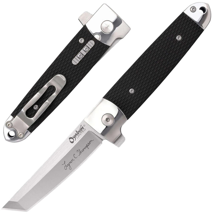Cold Steel Oyabun Limited Edition Linerlock Black Checkered G10 Satin S35VN - Knives.mx