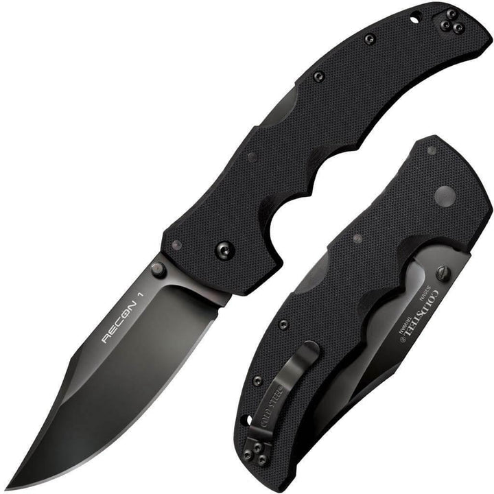 Cold Steel Recon 1 Lockback Black G10 Clip CPM S35VN - Knives.mx