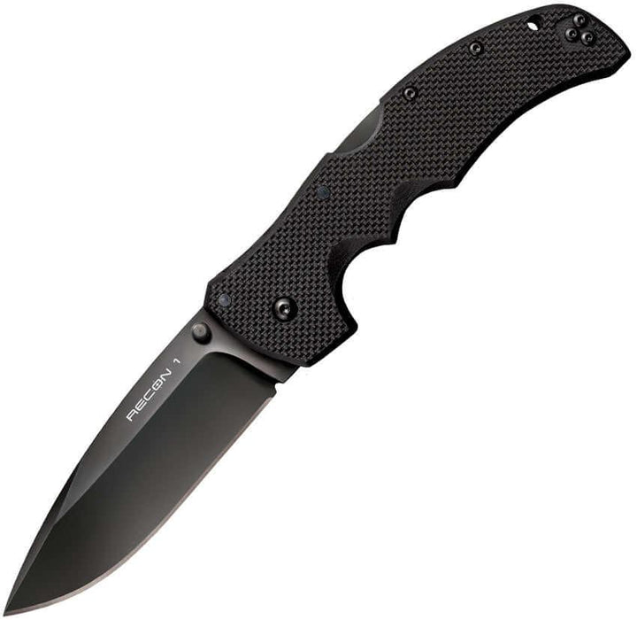 Cold Steel Recon 1 Lockback Black G10 DLC Plain Spear S35VN - Knives.mx