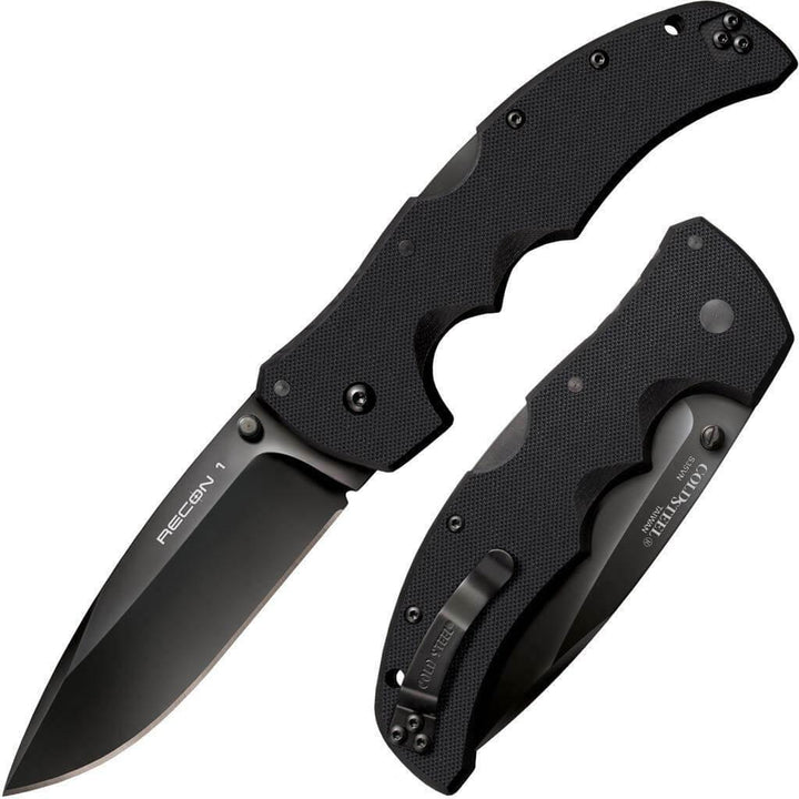 Cold Steel Recon 1 Lockback Black G10 DLC Plain Spear S35VN - Knives.mx