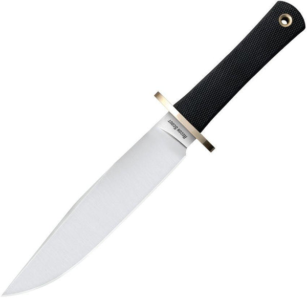 Cold Steel Recon Scout Bowie Black Checkered Kray-Ex Satin CPM-3V - Knives.mx