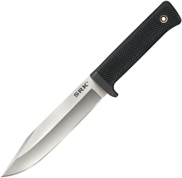 Cold Steel SRK Bowie Black Checkered Kray-Ex Clip Point CPM 3V - Knives.mx