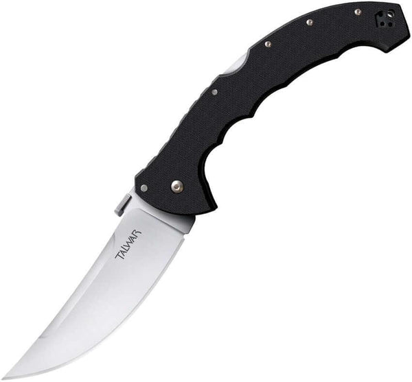 Cold Steel Talwar Lockback Black G10 Plain Upswept Satin S35VN - Knives.mx