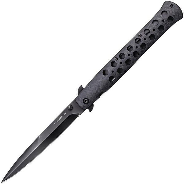 Cold Steel Ti-Lite Linerlock Black G10 DLC Coated S35VN - Knives.mx