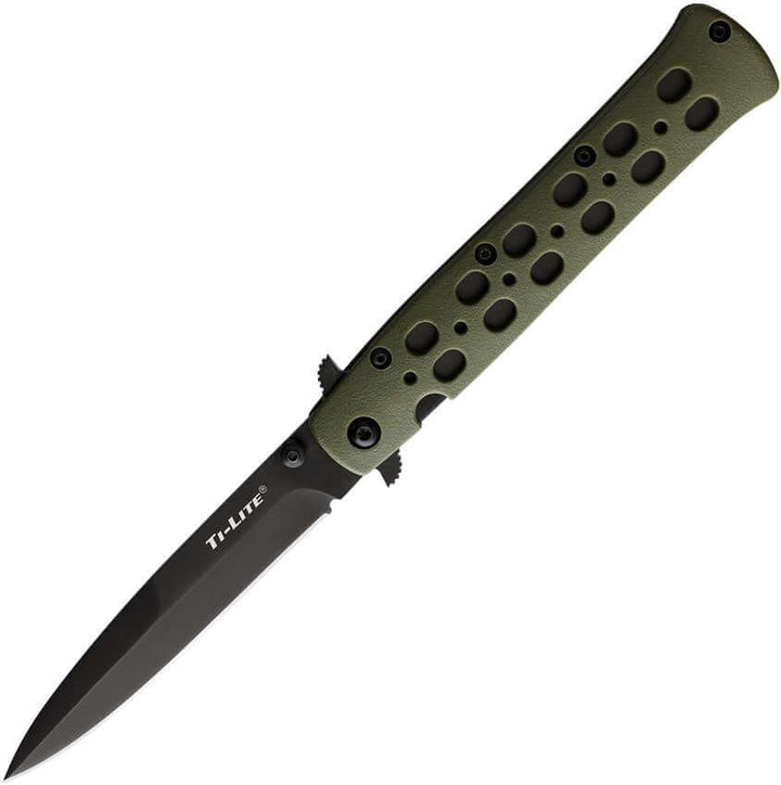 Cold Steel Ti-Lite Linerlock OD Green Zytel AUS-8A 5" - Knives.mx