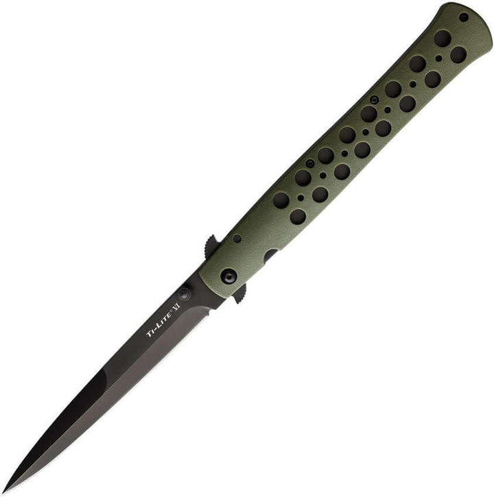 Cold Steel Ti-Lite Linerlock OD Green Zytel AUS-8A 7" - Knives.mx