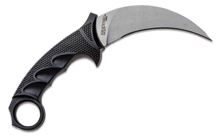 Cold Steel Tiger Karambit Black Griv-Ex Stonewash AUS-8A - Knives.mx