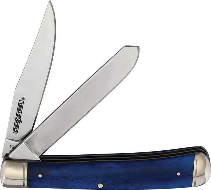 Cold Steel Trapper Blue Smooth Bone Mirror 8Cr13MoV - Knives.mx