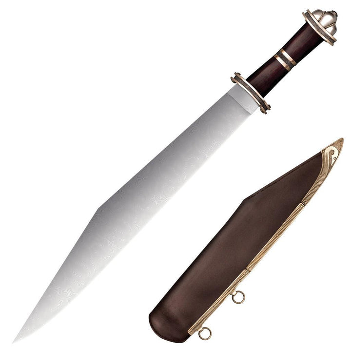 Cold Steel Viking Sword Sax Rosewood Handle Damascus Blade - Knives.mx