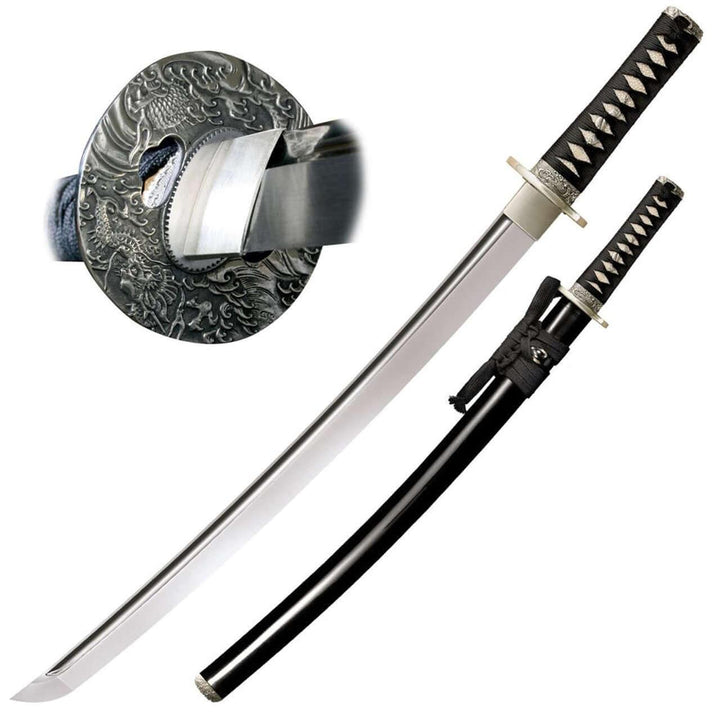 Cold Steel Wakizashi Emperor Series Imperial Sword Mirror Polish 1060HC - Knives.mx