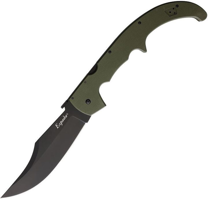 Cold Steel XL Espada Lockback OD Green G10 Black AUS-10A - Knives.mx