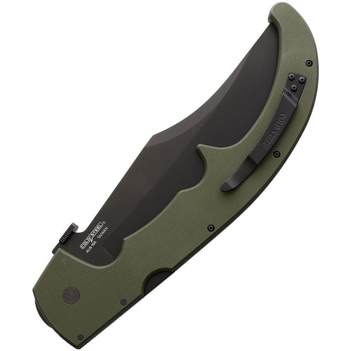 Cold Steel XL Espada Lockback OD Green G10 Black AUS-10A - Knives.mx