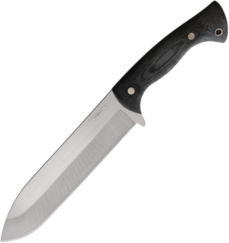 Condor Balam Fixed Blade Black Canvas Micarta Satin 1075HC - Knives.mx