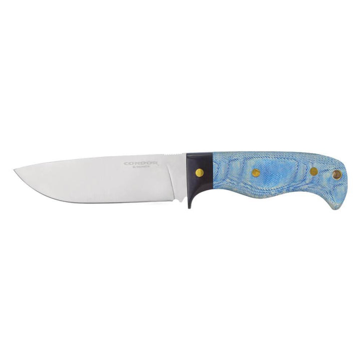 Condor Blue Havoc Fixed Blade Paper and Blue Micarta 1075HC - Knives.mx