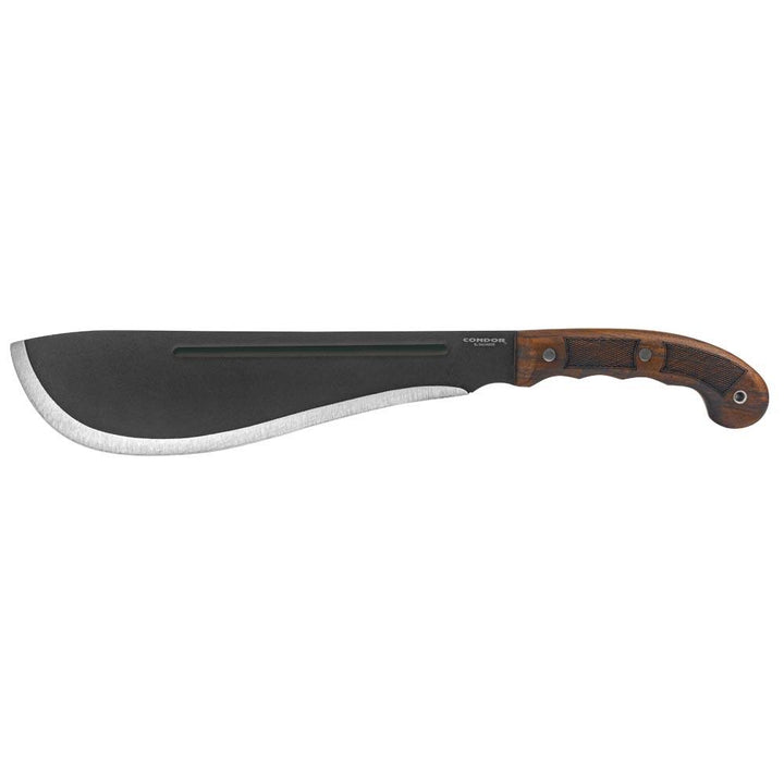 Condor Departure Bolo Machete Walnut Black Traction Coated 1075HC - Knives.mx