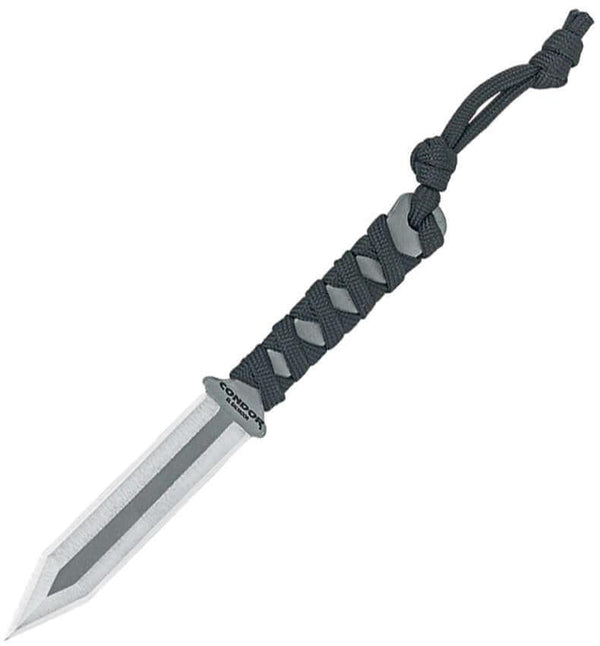 Condor Gladius Neck Knife Black Cord Wrapped 1075HC - Knives.mx