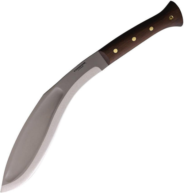 Condor King Kukri Machete Walnut Blasted Satin 1075HC - Knives.mx